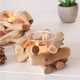 thumbnail image 2 of Portavelas de madera vintage - Portavelas rústico - Madera hecha a mano - Con copa de vidrio flotado - Decoración para bodas, cumpleaños, vacaciones, Navidad TUNC Sencillez, 2 of 5