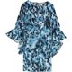 thumbnail image 1 of bar III Vestido con volantes y ojo de cerradura para mujer, azul, mediano, 1 of 2