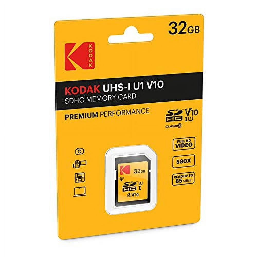 Kodak 32GB Class 10 UHS-I U1 SDHC Memory Card (5-Pack) Bundle