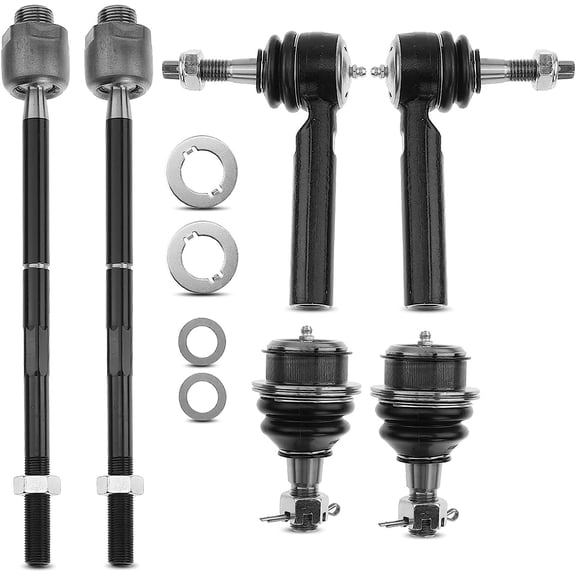 A-Premium 6Pcs Front Tie Rod End Lower Ball Joint Compatible with Chevrolet Silverado 1500 2007-2014 Tahoe Avalanche GMC Sierra 1500 Yukon XL 1500 Cadillac Escalade ESV EXT