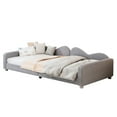 thumbnail image 4 of Twin Daybed With Fabric And Graceful Cloud-shaped In Gray - No Box Spring Required, Comfortable Size Sofabed Enchanting, 4 of 5