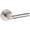 Lifetime Satin Nickel, variant on Baldwin 5161190PASS 5161 Passage Door Lever Set - Black