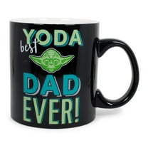 Star Wars "Yoda Best Dad Ever" Ceramic Mug | Holds 20 Ounces | Toynk Exclusive