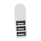 thumbnail image 2 of 3 puertos Mini USB 2.0 Hub Accesorios giratorios de 270 grados para teléfonos con computadora Blanco perfke Concentrador USB, 2 of 7