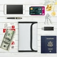 thumbnail image 3 of Document pocket,Document Zipper Pouch With Sticky Use - Silver Sticky Money Valuables Waterproof Pouch Money Valuables Office With Sticky Money Document Box Document Qisuo, 3 of 6
