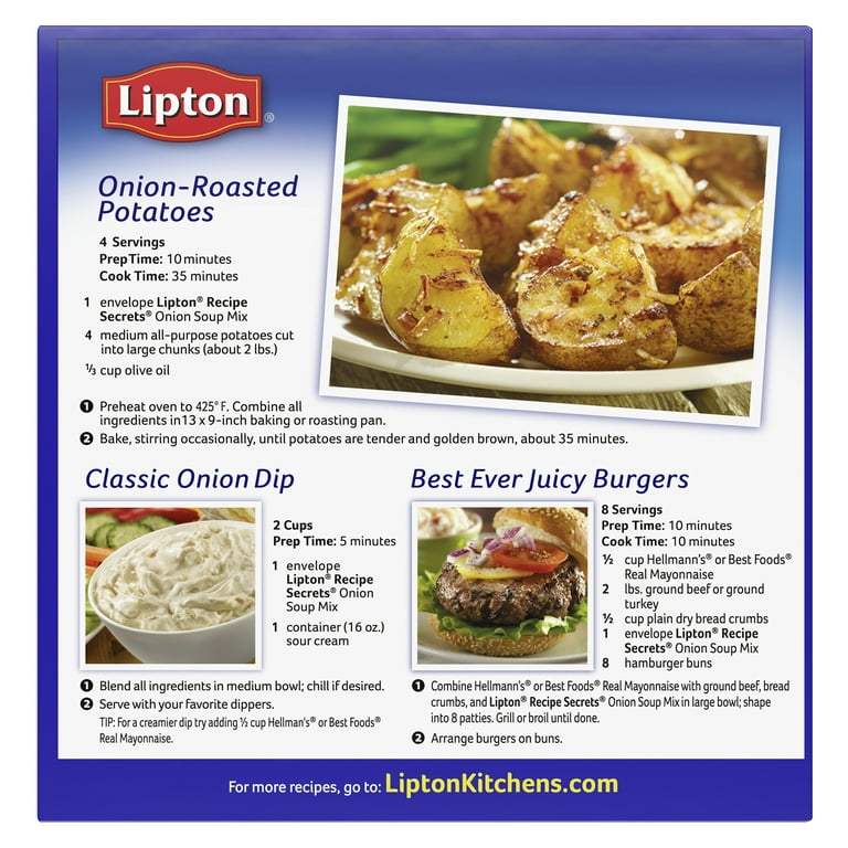 Lipton Soups Onion Soup Mix, Bulk Size Case (5.7 Oz. Packs, 12 Per Case)