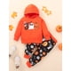 thumbnail image 2 of SAYOO - Traje de pantalón para niños, manga larga con capucha, estampado de Halloween, tops sueltos + pantalones largos informales de otoño para niñas y niños SAYOO Moda, 2 of 9