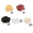 thumbnail image 2 of CNKOO 100 Pcs Bouchon Oblique en Plastique Couvercle de Vis Trou Oblique Guide de Perceuse Kit de Jig Bouchon de Tapotement Couvercle de Vis Accessoires de Menuiserie, 2 of 10