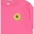 thumbnail image 4 of Inktastic Pocket Full of Sunshine Sunflower Boys or Girls Long Sleeve Toddler T-Shirt, 4 of 5