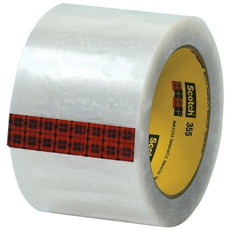 Box Partners 355 Carton Sealing Tape, 3x55 Yards, Clr,6/CS - BXP T9053556PK