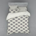 thumbnail image 2 of Ambesonne Oriental Bedding Set 3 Pcs, Leafy Medallion, Twin, Grey Yellow Violet Blue, 2 of 3