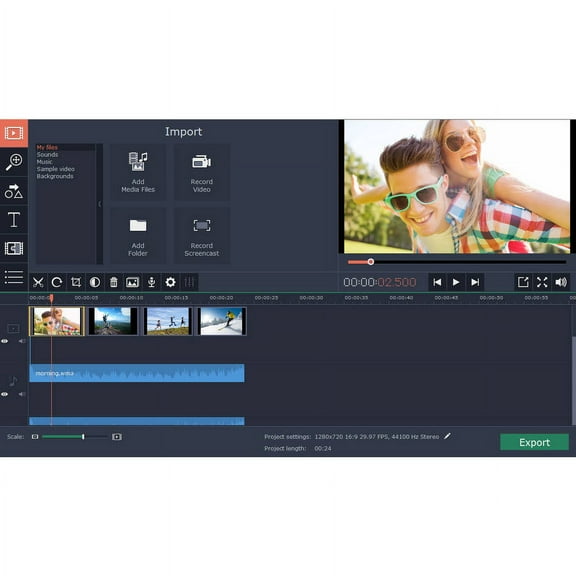 Golden Software MVE12BE-ESD Movavi Video Editor 12 Business ESD (Digital Code)