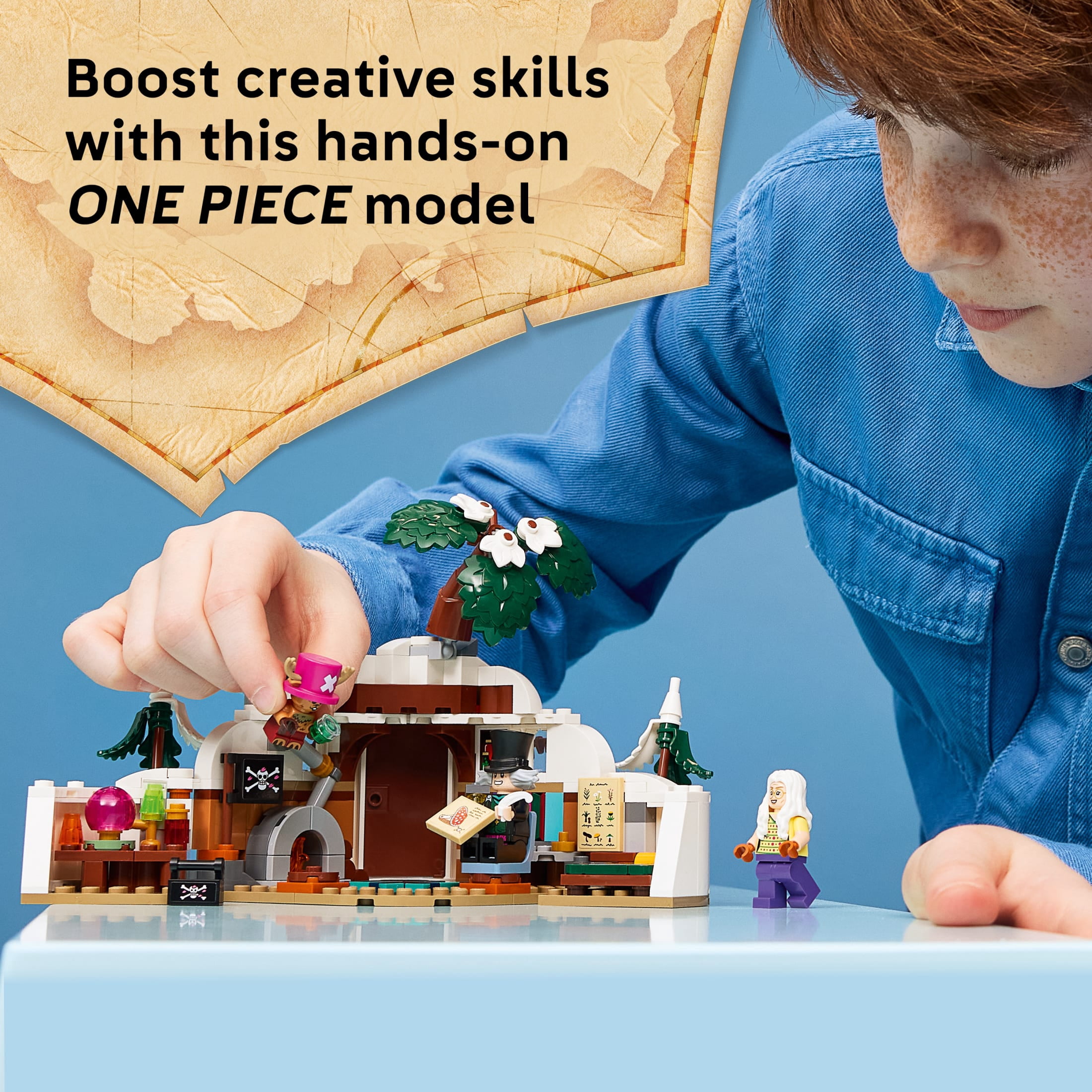 LEGO ONE PIECE Dr. Hiriluk's Hideout - Building Toy for Boys & Girls, Ages 9+ - With 3 Minifigures - Playset for Kids & Anime Fans - Gift for Birthdays - 75641