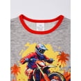 thumbnail image 4 of ATAIKU 3-12Y Kids Boys 2-Piece Pajamas Summer Pjs Toddler Short Sleeve Sleepwear Set Big Boys Motorcycle Jammies, 4 of 13