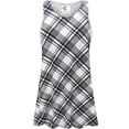 thumbnail image 1 of Plus size 6x Extra Tall Womens Sleeveless Monochrome Plaid Tunic Tops Casual Loose Fitting Flowy Shirts Blouses, 1 of 4