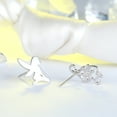 thumbnail image 2 of Fairy Butterfly Sterling Silver Stud Earrings  for Women Ginger Lyne Collection, 2 of 7