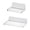 White, variant on Yonrjhukm Clear Acrylic Floating Shelf, Wall Mounted Foldable Shelf for Cosmetics, Bathroom Towels, and Small Organizers, Easy Installation, Space-saving Design