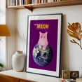 thumbnail image 5 of Pink Cat Conquers the World - Collage Cat Pop Art Space Surrealism Modern Art Humor Cosmic Black Framed Wall Art Print 20 x 30 inches, 5 of 8