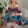 thumbnail image 6 of Sikiie Underwater Plant Dolphin Women's Long-Sleeve Shirt and Full-Length Bottom Pajama Set (s-xxl)-XX-Large, 6 of 7
