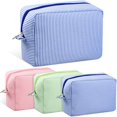 thumbnail image 1 of Bolsa de cosméticos Sanwuta Seersucker, bolsa de maquillaje, 3 unidades, para mujer, 1 of 7