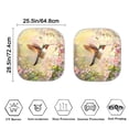 thumbnail image 4 of Bulopur Hummingbird Floral Windshield Sun Shade Prevent UV Rays Front Windshield Sun Shade Durable Fabrics Automotive Interior Sun Protection for Most Vans Trucks SUVs, Set of 2, 4 of 6