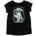 thumbnail image 3 of Disney Nightmare Before Christmas Sally Little Girls T-Shirt and French Terry Shorts Outfit Set Black / Blue 6, 3 of 5
