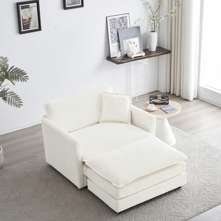 white living room chair - product