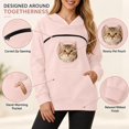 thumbnail image 5 of Cat Hoodie with Pouch, Pet Pouch Hoodie for Women with Kangaroo Pocket, 5 of 6