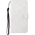 thumbnail image 2 of Compatible with iPhone 11 Case with Card Holder Leather Flip Folio Case Retro Embossing with Kickstand Magnetic Protective Cover Wallet Case for iPhone 11 6.1 inch White XCM, 2 of 14