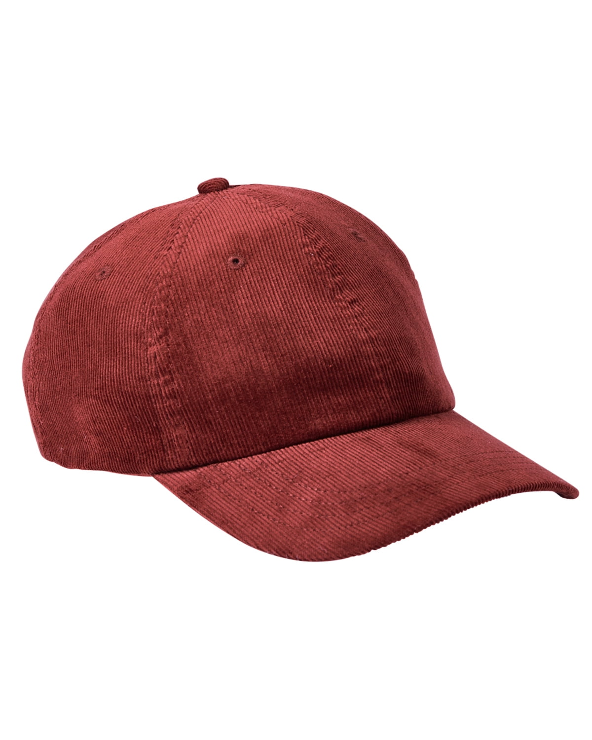 The Big Accessories Corduroy Cap BURGUNDY OS