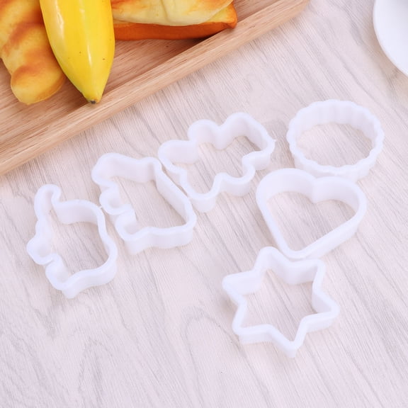 MLINS 6 Pcs Cookie Mold Baking Supplies Cutter Set Different Shape Cutters
