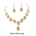 thumbnail image 6 of Xinyolin Women's Water Drop-shaped Rhinestone Jewelry Set - Sparkling Bright Luster Prom Accessory, 6 of 8