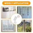 thumbnail image 5 of Bisagras para puerta mosquitera Aocies, paquete de 3, aluminio blanco mate, 5 of 5