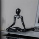 thumbnail image 3 of Nordic Abstract Statue Abstract Figure Sculpture Small Ornaments Mini Modern Art Desktop Decor B, 3 of 5