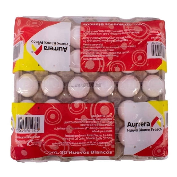Huevo blanco Aurrera 30 pzas