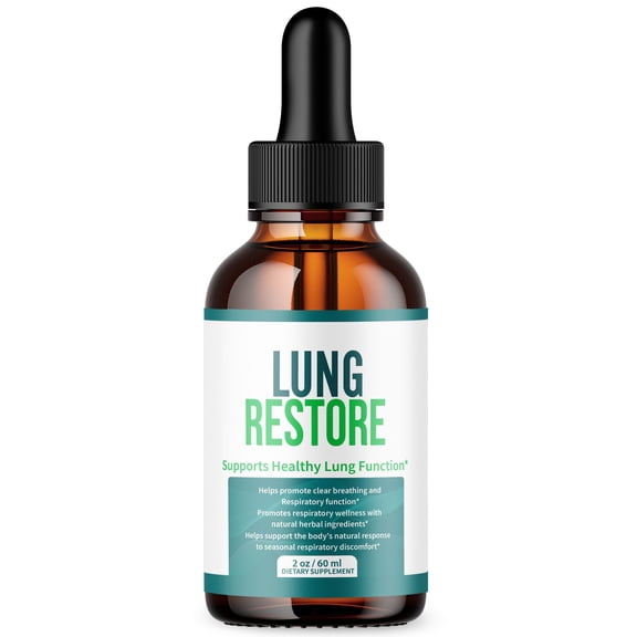 Lung Restore Respiratory Blend Drops Advanced Formula Lung Support LungRestore 30 Servings