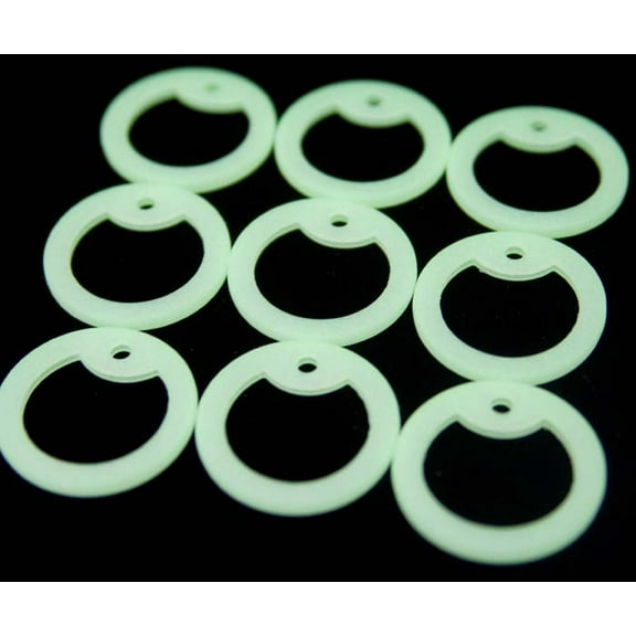 Glow in the Dark Military Army Dog Tag Rubber Silencer Silicone - Pack of 100