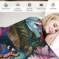 thumbnail image 3 of Chilfamy Butterfly Blanket Gift for Butterfly Blanket Gift for Girls and Women Family Animal Beautiful Butterfly Blanket Super Soft Flannel Throw Blanket for Couch Bed Sofa, 3 of 6
