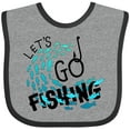 thumbnail image 3 of Inktastic Let's Go Fishing Boys or Girls Baby Bib, 3 of 4