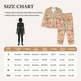 thumbnail image 3 of Rateoe Indian Paisley 1 Pattern Womens Pajamas Set Long Sleeve Sleepwear Button Down Nightwear Soft Cotton Pj Lounge Sets, 3 of 9