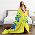 thumbnail image 6 of Alien Throw Blanket Soft Lightweight Cozy Plush Flannel Bed Blanket Fuzzy Fluffy Fleece Blankets for Bedroom Living Room Couch Office 60"X50", 6 of 8