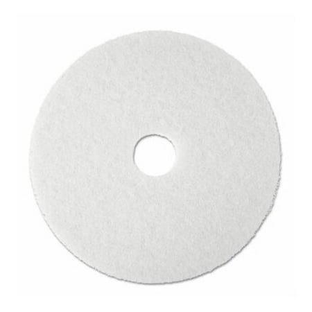 3M 08483 Super Polish Floor Pad 4100, 19", White, 5 Pads/Carton
