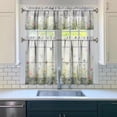 thumbnail image 3 of Fresh Flowers and Butterflies4(1) Kitchen Curtain Valance 3 Piece Home Curtains and Valance Set Curtain Sink Window Decor Window Treatment Tier 27.5x36 Length, 3 of 6
