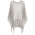 thumbnail image 4 of Womens Bathing Suit Cover Up Oversized Sheer Poncho Top Vacation Outfits for Women, 4 of 5
