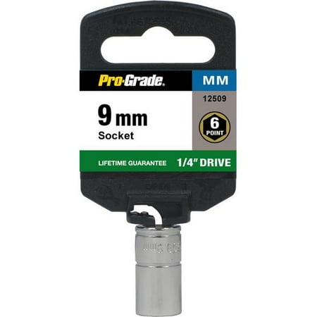 

Pro-Grade 12509 0.25 in. Drive x 9 mm 6 Point Socket