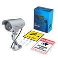 thumbnail image 7 of Dummy Security Camera Outdoor Fake CCTV Surveillance Bullet Camera System with Stickers, LED, Simulated IR, Wall Mounted for Property Business Home Security Outdoor/Indoor, 7 of 7