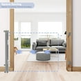 thumbnail image 7 of HDJ 71in Retractable Baby Gate,34in Tall Mesh Baby Safety Gate for Stairs,Metal Auto-Lock Dog Gate,Extra Wide,Grey, 7 of 7