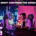thumbnail image 3 of Bossin Gaming Chairs with Footrest, Massage Leather Game Chair for Adults, Big and Tall Gamer Chair with Headrest and Lumbar Support, 3 of 7