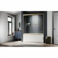 thumbnail image 5 of Frameless Shower Door Glass Bathtub Shower Door 56-60 in. W x 62 in. H, Brushed Gold Semi Frameless Double Bathtub Door,Certified SGCC ANSI Clear Tempered Glass,Stainless Steel Handles,Sliding Shower, 5 of 5