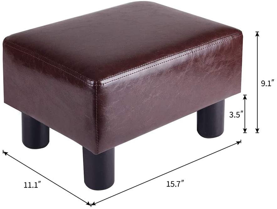 Modern Faux Fur Ottoman Footrest Stool Foot Rest Small Chair Seat Sofa Couch